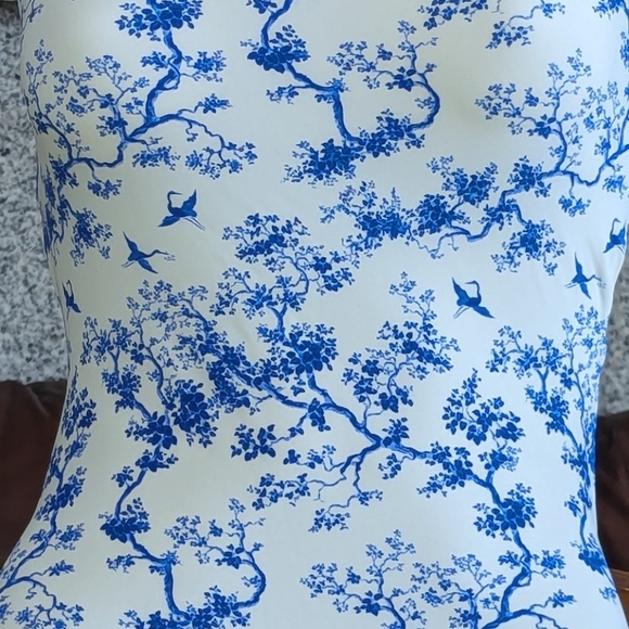 NWT / Berlook / Small / Floral Cross Back One-Piece Swimsuit - Picture 2 of 5